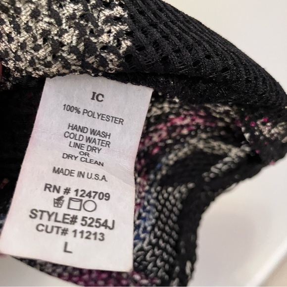 IC Connie K Womens Lagenlook Artsy Kimono Jacket Open Weave Asymmetrical Sz. L - Picture 3 of 8